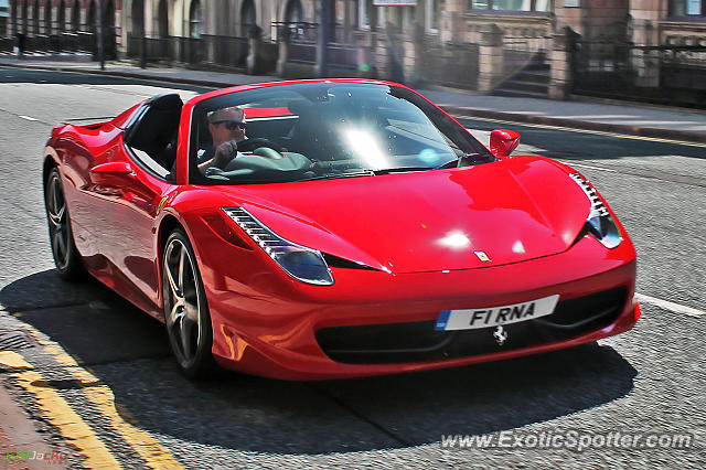 Ferrari 458 Italia spotted in Leeds, United Kingdom