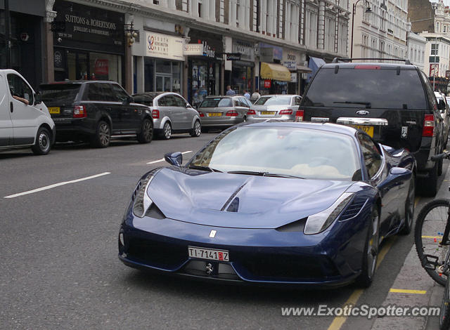 Ferrari 458 Italia spotted in London, United Kingdom