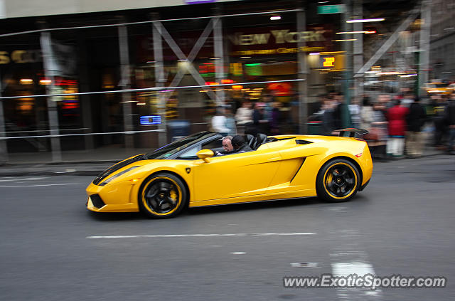 Lamborghini Gallardo spotted in New York, New York