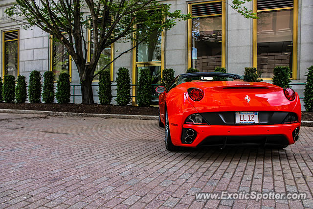 Ferrari California spotted in Boston, Massachusetts