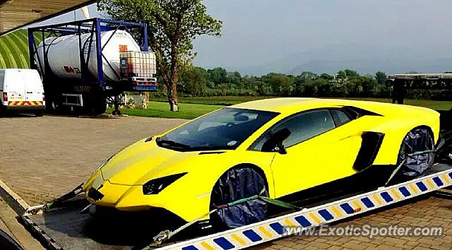 Lamborghini Aventador spotted in Douglas, United Kingdom