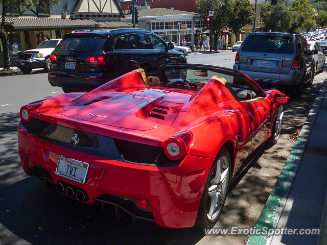 Ferrari 458 Italia spotted in Los Gatos, California