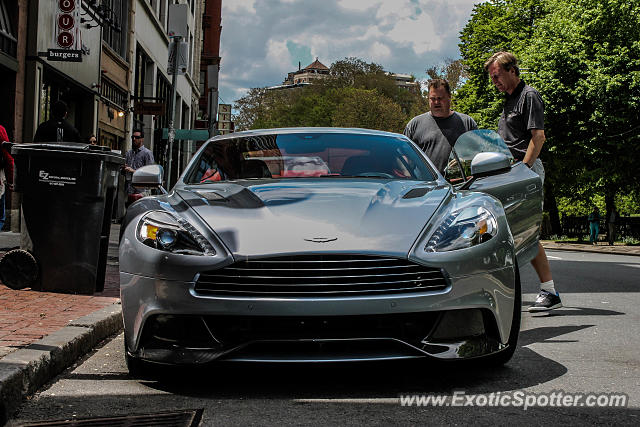 Aston Martin Vanquish spotted in Boston, Massachusetts