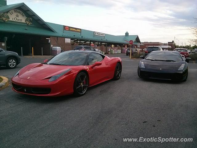 Ferrari 458 Italia spotted in Montreal, Canada
