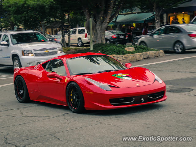Ferrari 458 Italia spotted in Carmel, California