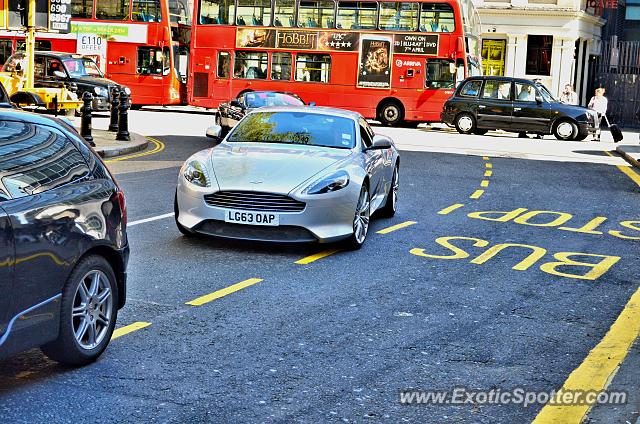Aston Martin Virage spotted in London, United Kingdom