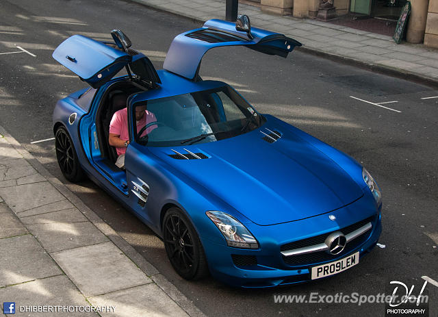 Mercedes SLS AMG spotted in Manchester, United Kingdom