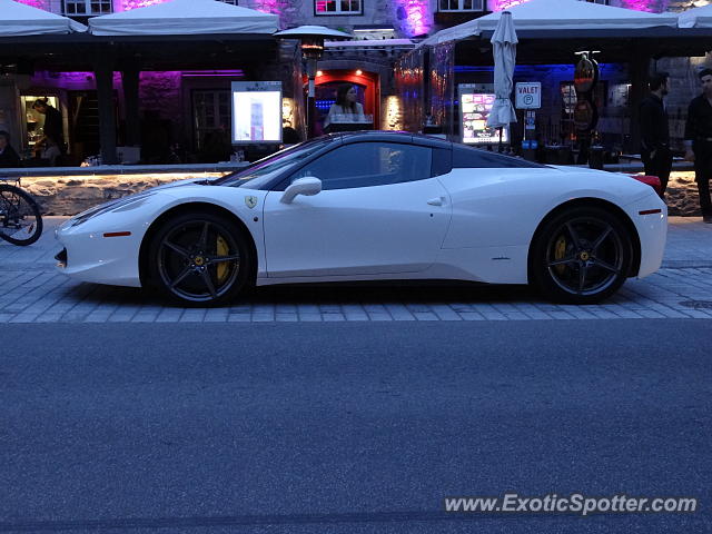 Ferrari 458 Italia spotted in Québec city, Canada