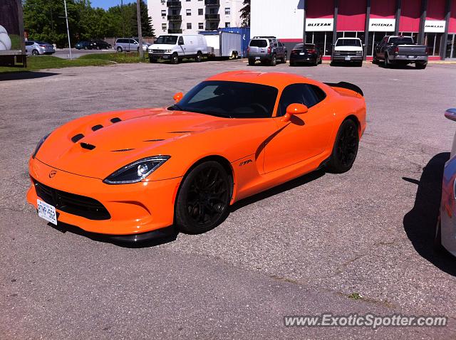 Dodge Viper spotted in Guelph, Ontario, Canada