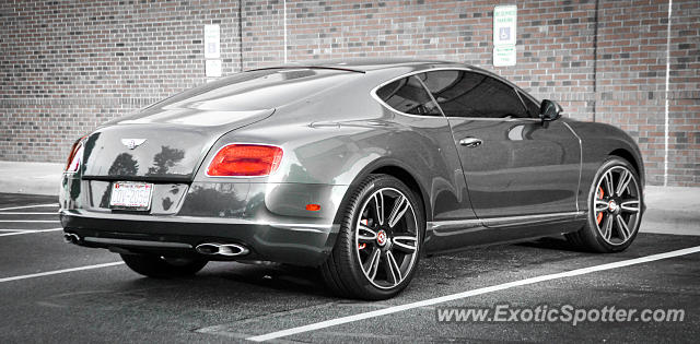 Bentley Continental spotted in Cornelius, North Carolina