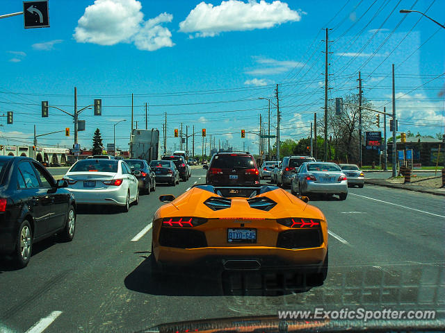 Lamborghini Aventador spotted in Vaughan Ontario, Canada