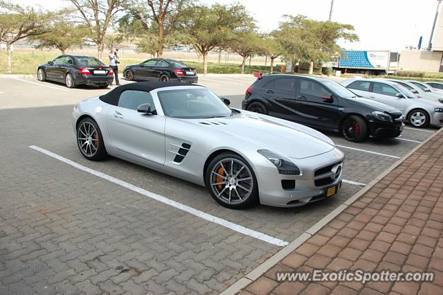 Mercedes SLS AMG spotted in Woodmead, South Africa