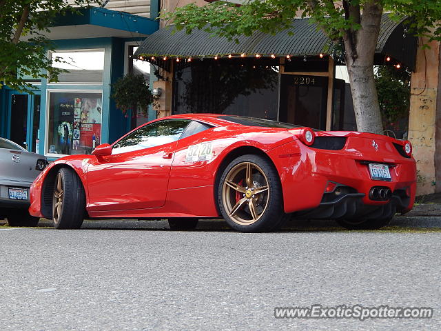 Ferrari 458 Italia spotted in Bremerton, Washington