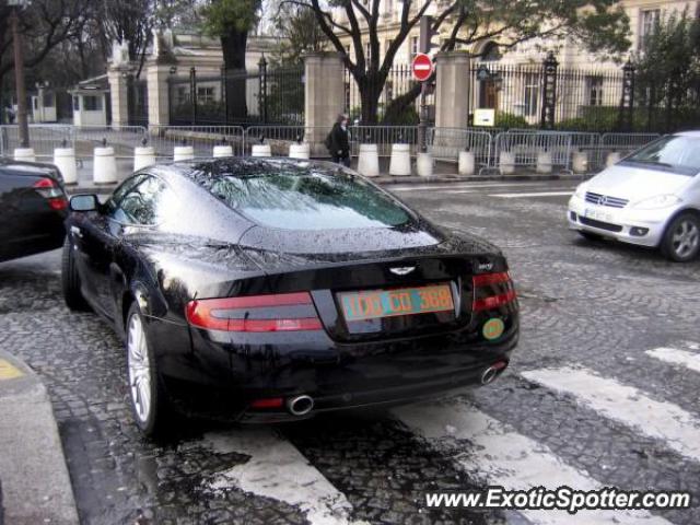 Aston Martin DB9 spotted in Paris, France