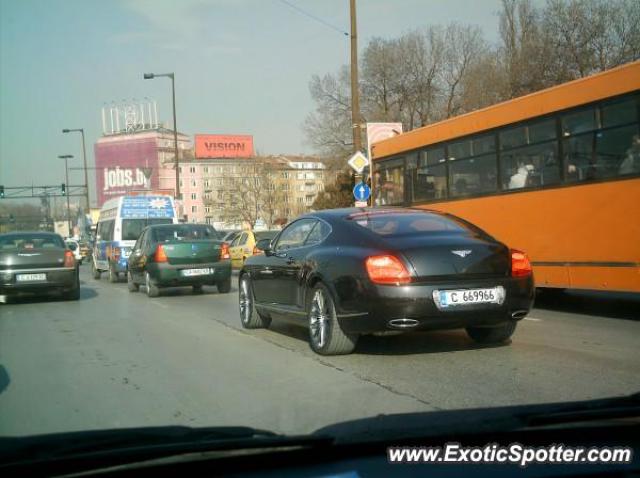 Bentley Continental spotted in Sofia, Bulgaria