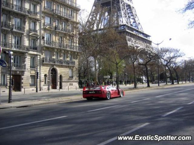 Ferrari F40 spotted in Paris, France