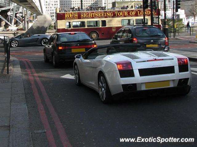 Lamborghini Gallardo spotted in London, United Kingdom