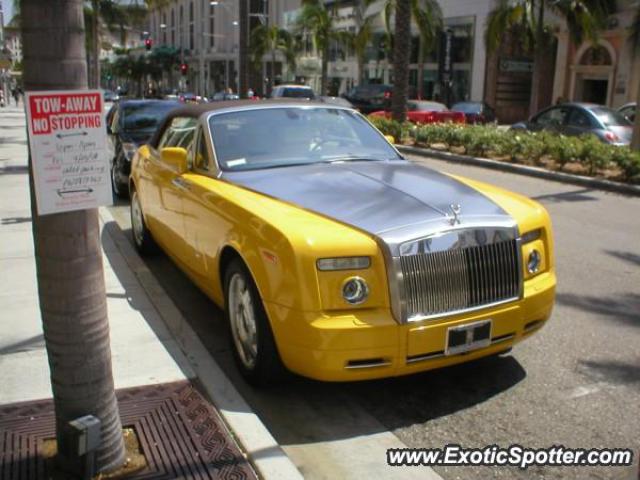 Rolls Royce Phantom spotted in Beverly hills, California