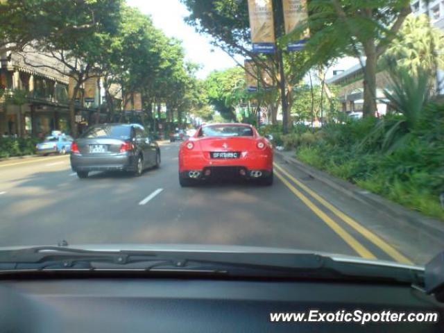 Ferrari 599GTB spotted in Orchard Rd, Singapore