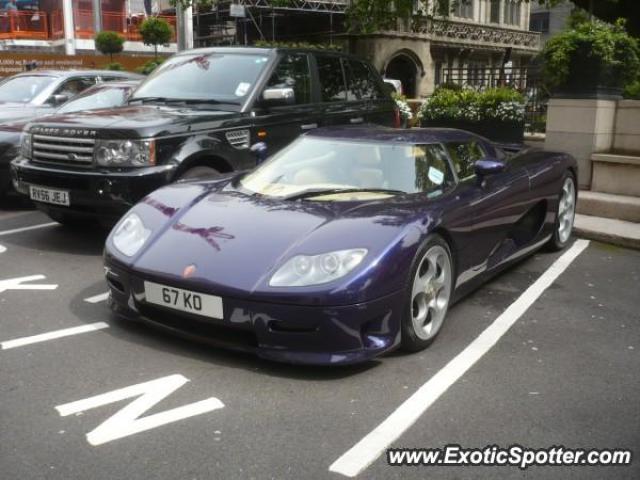 Koenigsegg CC8S spotted in London, United Kingdom