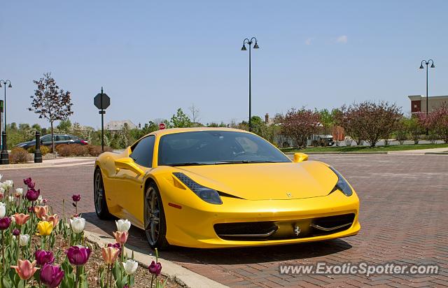 Ferrari 458 Italia spotted in Barrington, Illinois