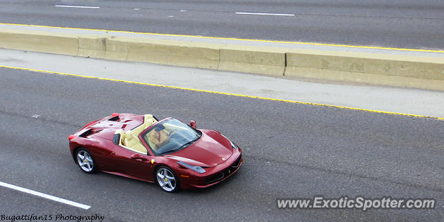 Ferrari 458 Italia spotted in Wilmette, Illinois