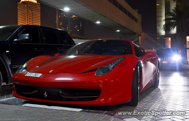 Ferrari 458 Italia spotted in Dubai, United Arab Emirates