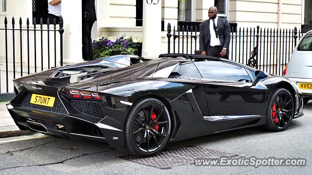 Lamborghini Aventador spotted in London, United Kingdom