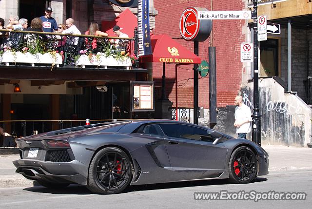 Lamborghini Aventador spotted in Montréal, Canada