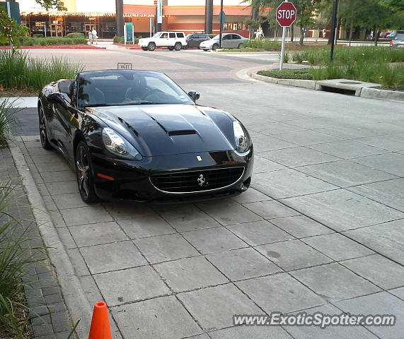 Ferrari California spotted in The Woodlands, Texas