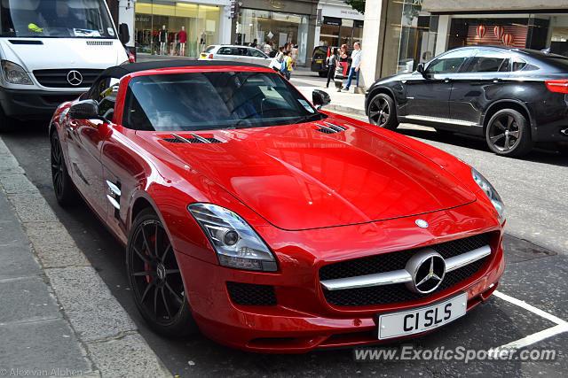Mercedes SLS AMG spotted in London, United Kingdom