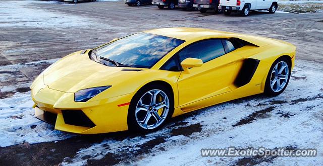 Lamborghini Aventador spotted in Adel, Iowa