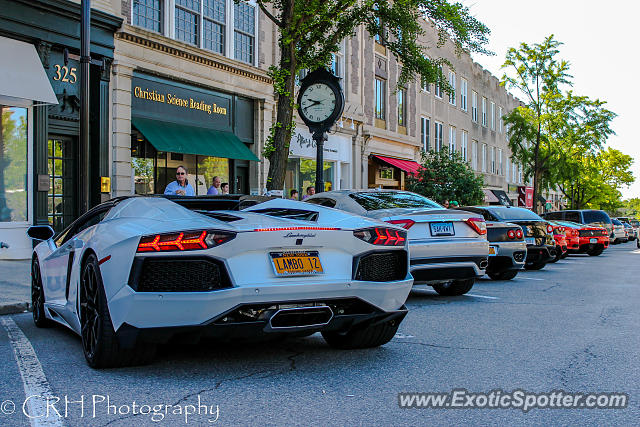 Lamborghini Aventador spotted in Greenwich, Connecticut