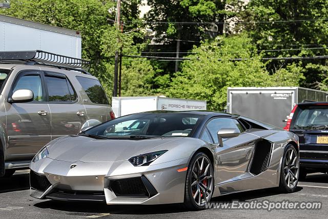 Lamborghini Aventador spotted in Greenwich, Connecticut
