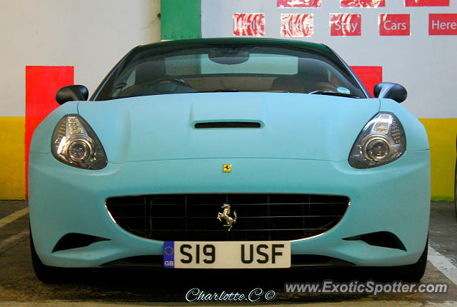 Ferrari California spotted in London, United Kingdom