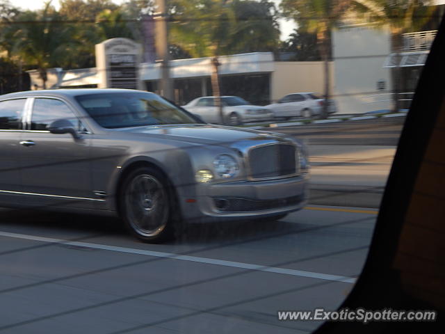 Bentley Mulsanne spotted in Vero beach, Florida