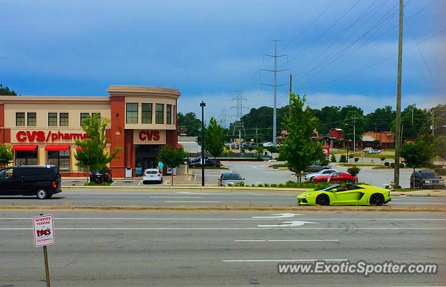 Lamborghini Aventador spotted in Marietta, Georgia