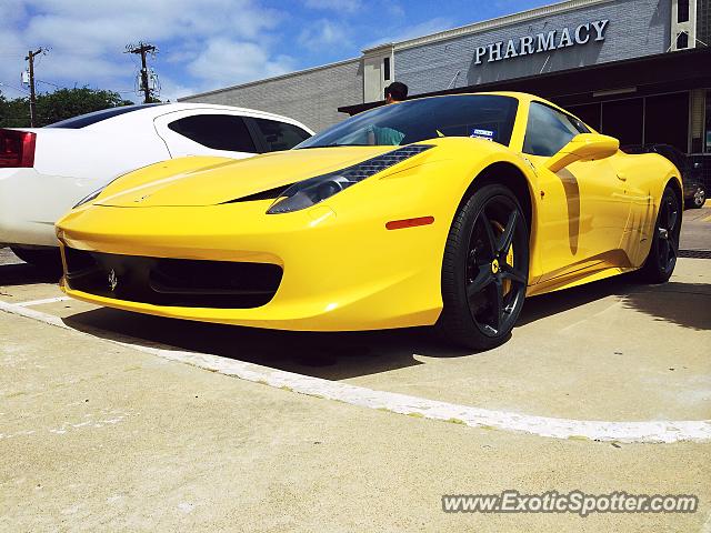 Ferrari 458 Italia spotted in Dallas, Texas