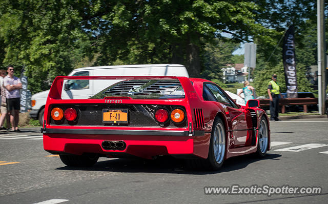 Ferrari F40 spotted in Greenwich, Connecticut