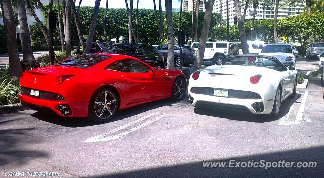 Ferrari California spotted in Miami Beach, Florida