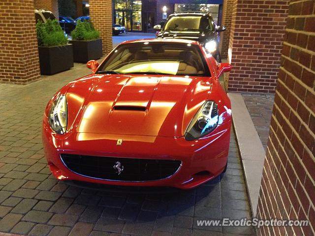 Ferrari California spotted in Washington, D.C., Virginia