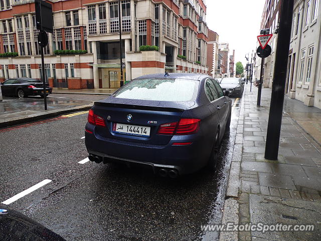 BMW M5 spotted in London, United Kingdom