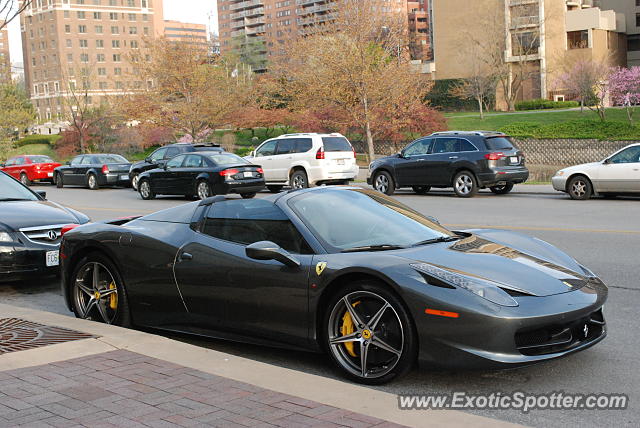 Ferrari 458 Italia spotted in Kansas City, Missouri