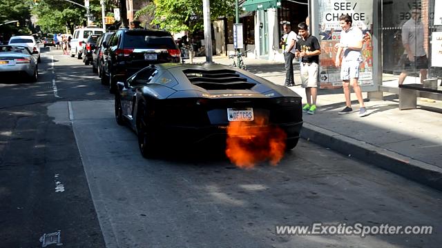 Lamborghini Aventador spotted in Mannhattan, New York