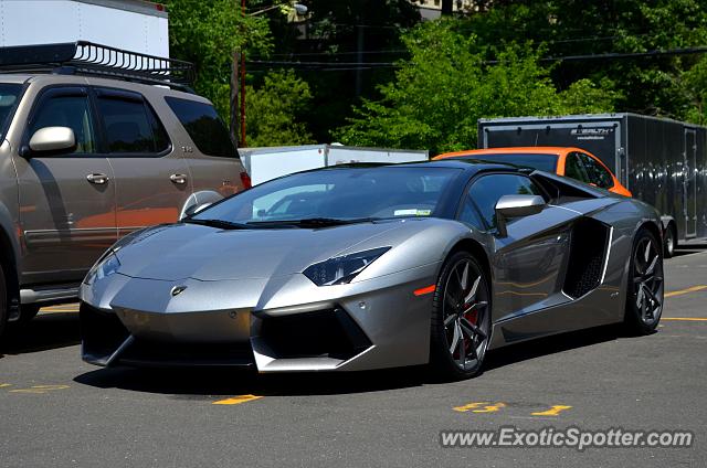 Lamborghini Aventador spotted in Greenwich, Connecticut