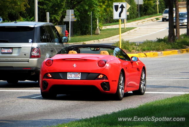 Ferrari California spotted in Northfield, Illinois