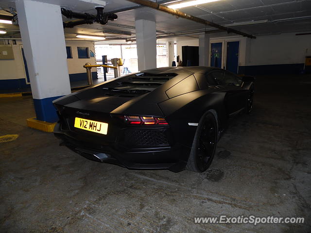 Lamborghini Aventador spotted in London, United Kingdom
