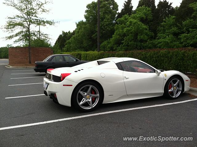 Ferrari 458 Italia spotted in Charlotte, North Carolina