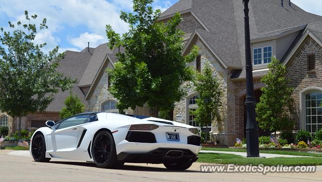 Lamborghini Aventador spotted in Dallas, Texas