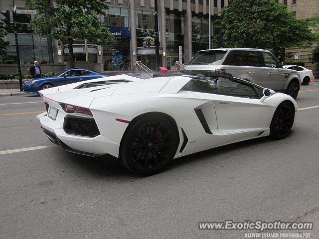 Lamborghini Aventador spotted in Montreal, Canada